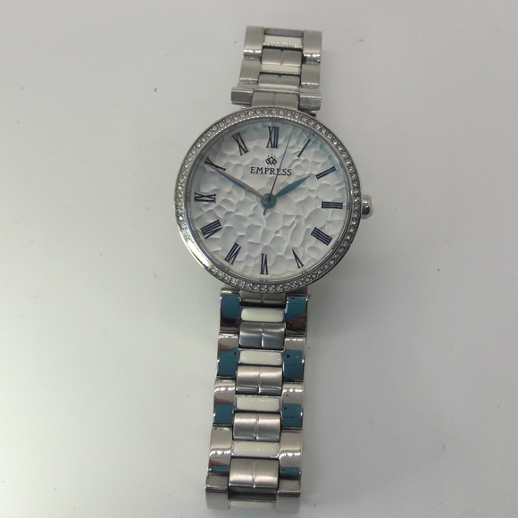Empress Catherine Silver Watch w Crystals NEW main image 5